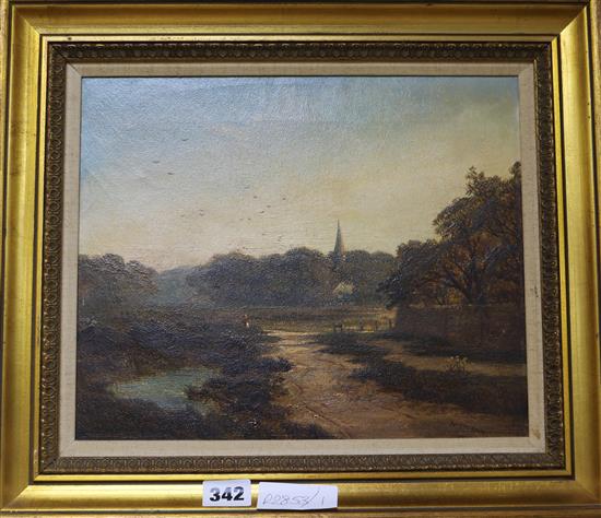 Edmund Niemann , oil on canvas, 25 x 30 cm